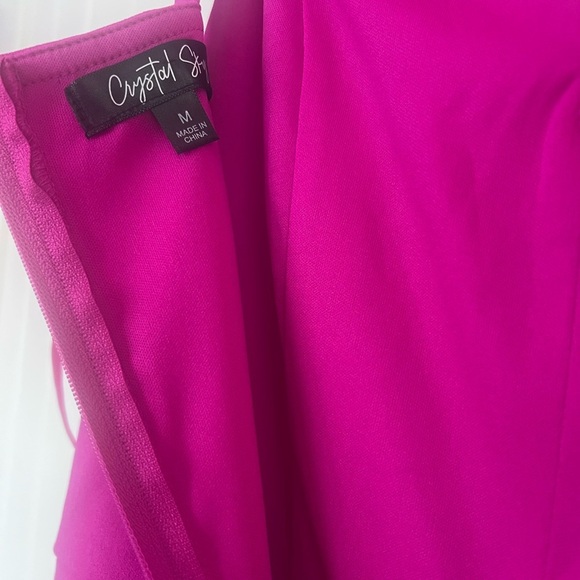 Crystal Sky Vibrant Pink Jumpsuit Size Medium NWT - Picture 4 of 4